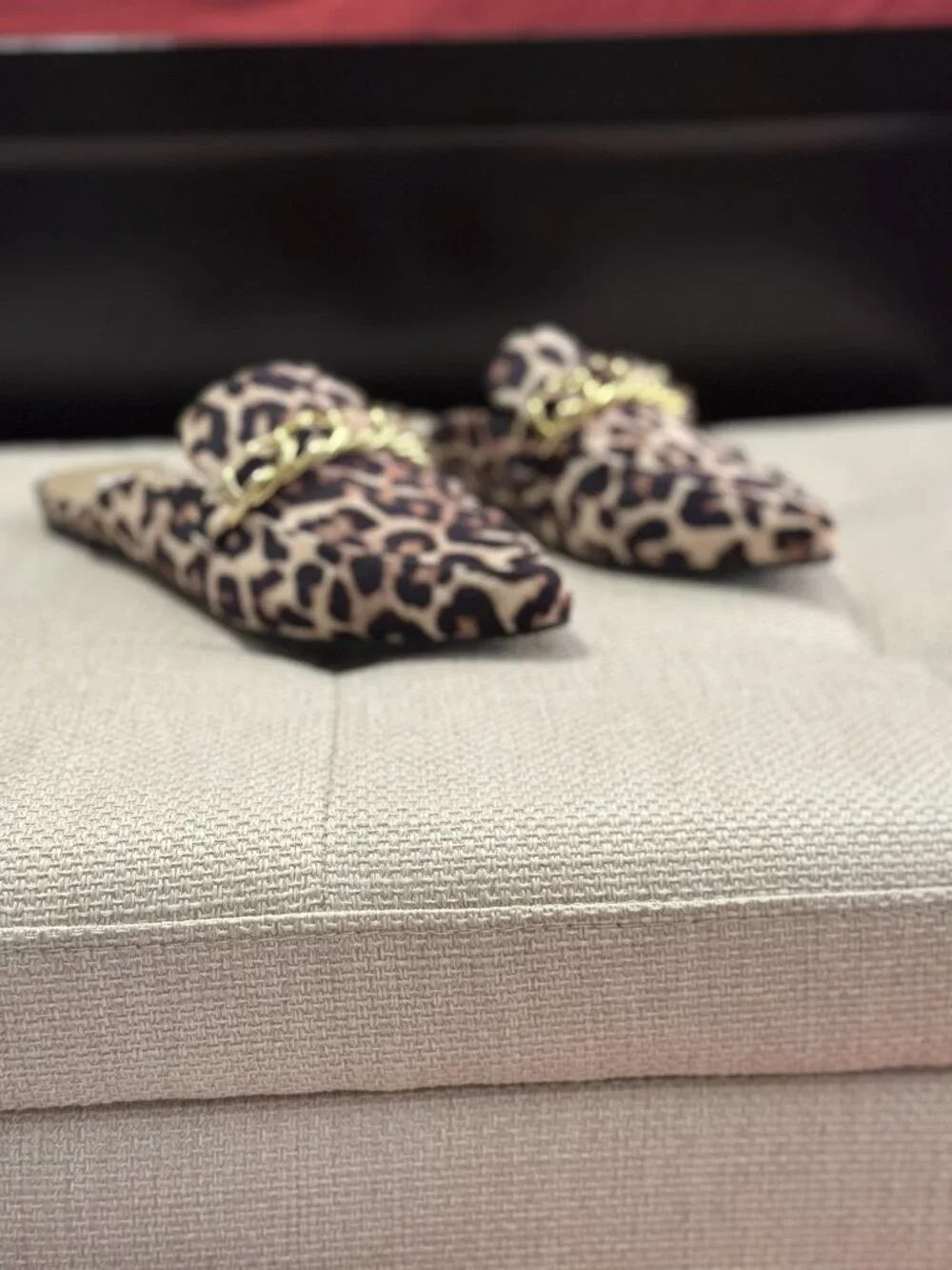 Steve Madden, Faine Leopard Velvet, Size 7 Mules - Picture 3 of 5